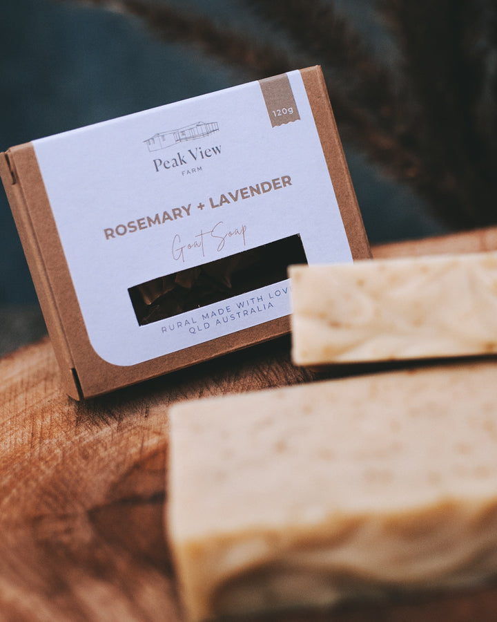 Goat Milk Soap - Rosemary + Lavender - 120g