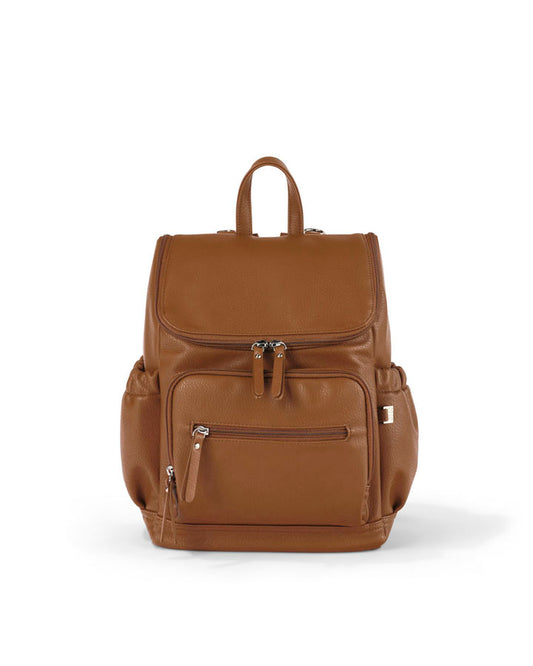 Mini Signature Backpack - Chestnut Brown Vegan Leather