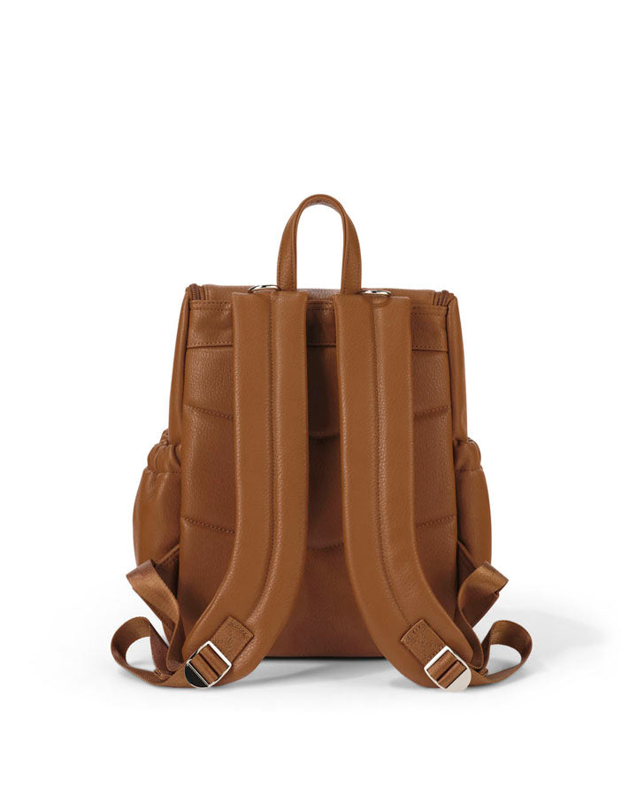 Mini Signature Backpack - Chestnut Brown Vegan Leather