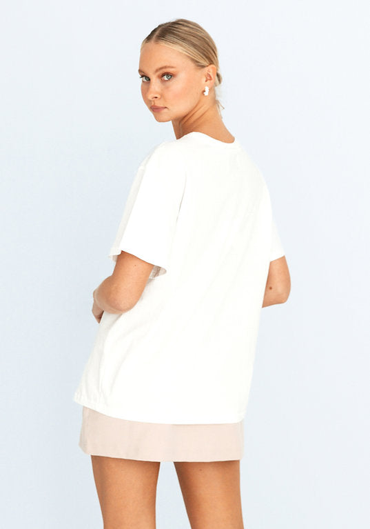 Paper Heart Basic Tee - White