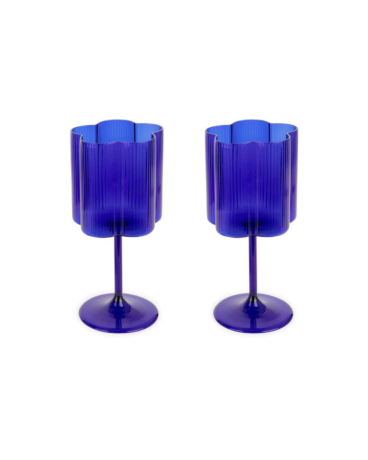 Azure Wine Glasses