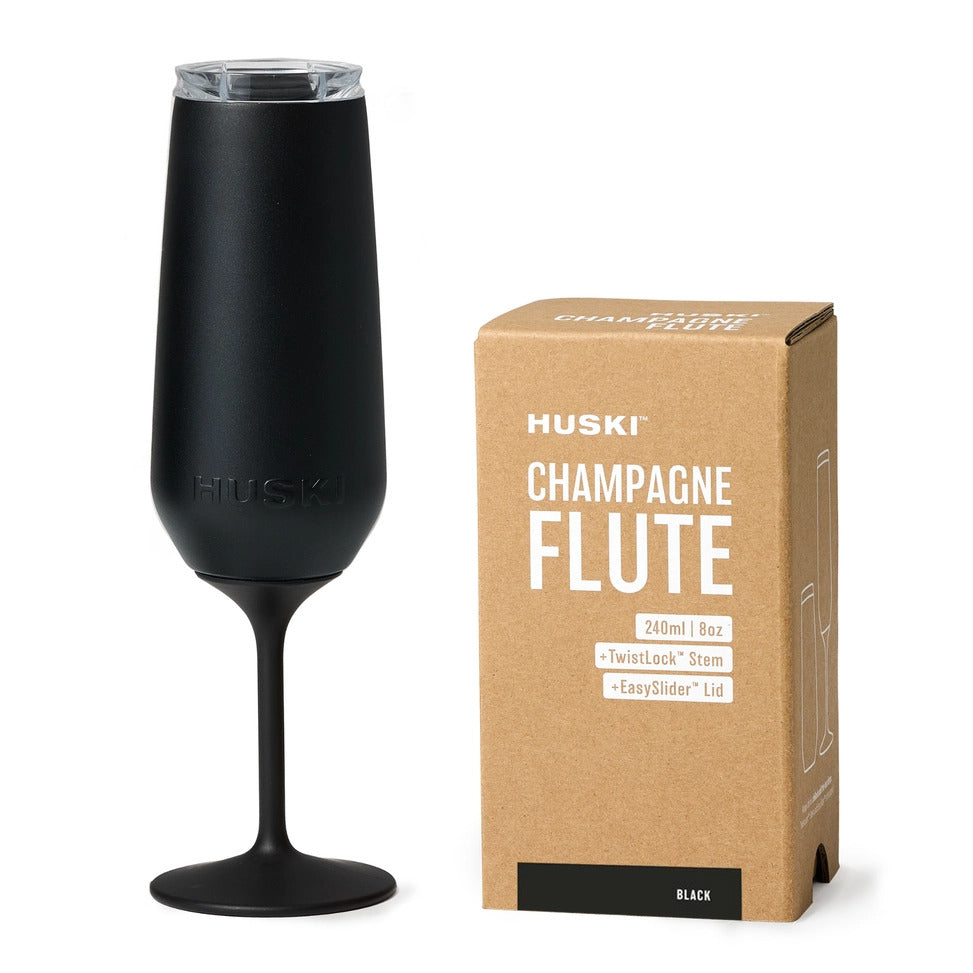 Huski Champagne Flute - Black