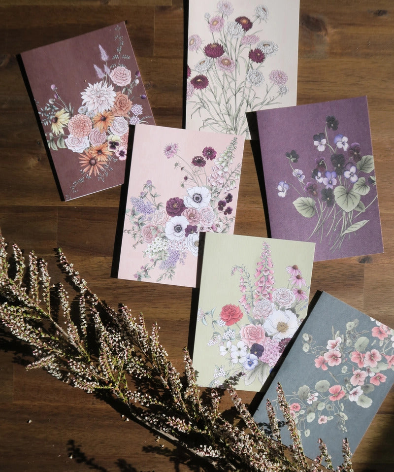 Florist Bouquet Card - Plum