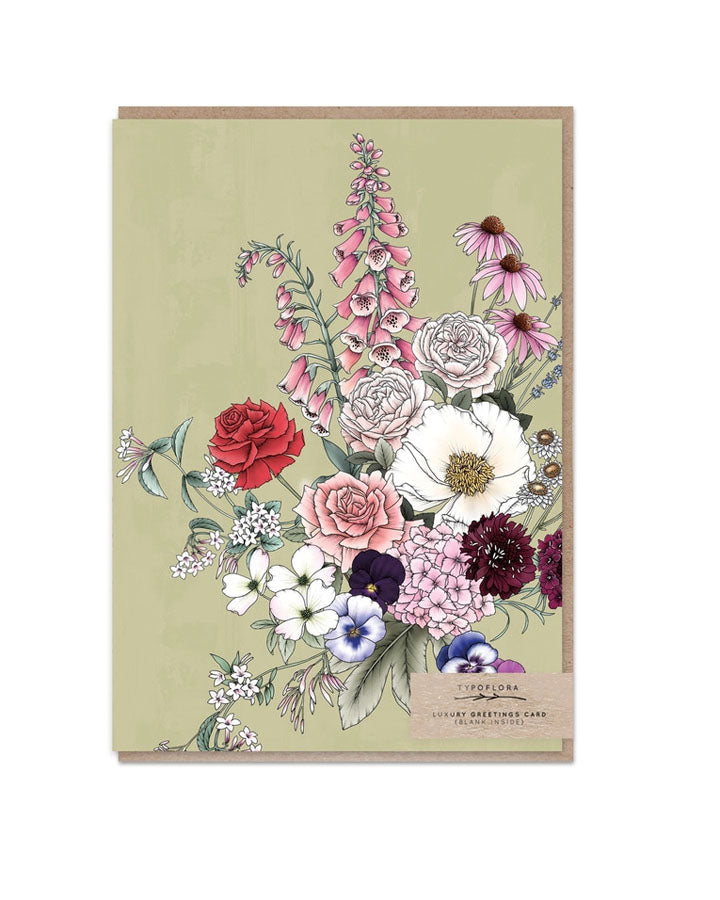 Florist Bouquet Card - Sage