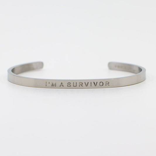 I'm A Survivor - Engraved Bangle