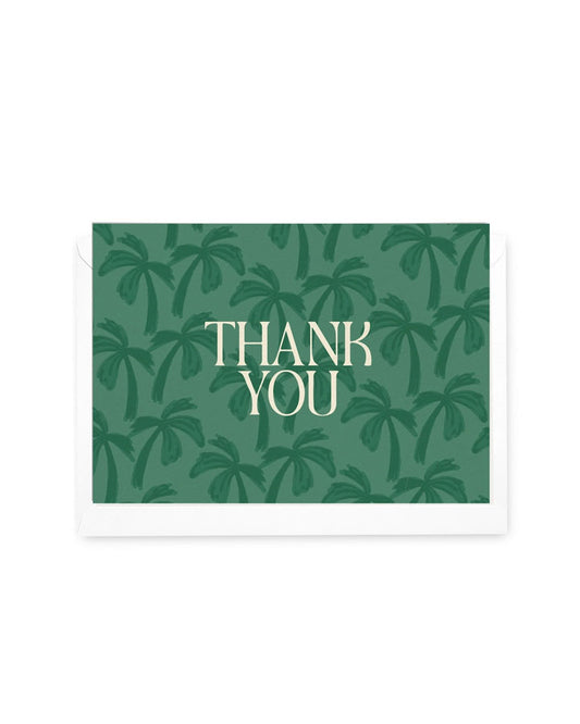 Thank You' Palm Forest Greeting Card